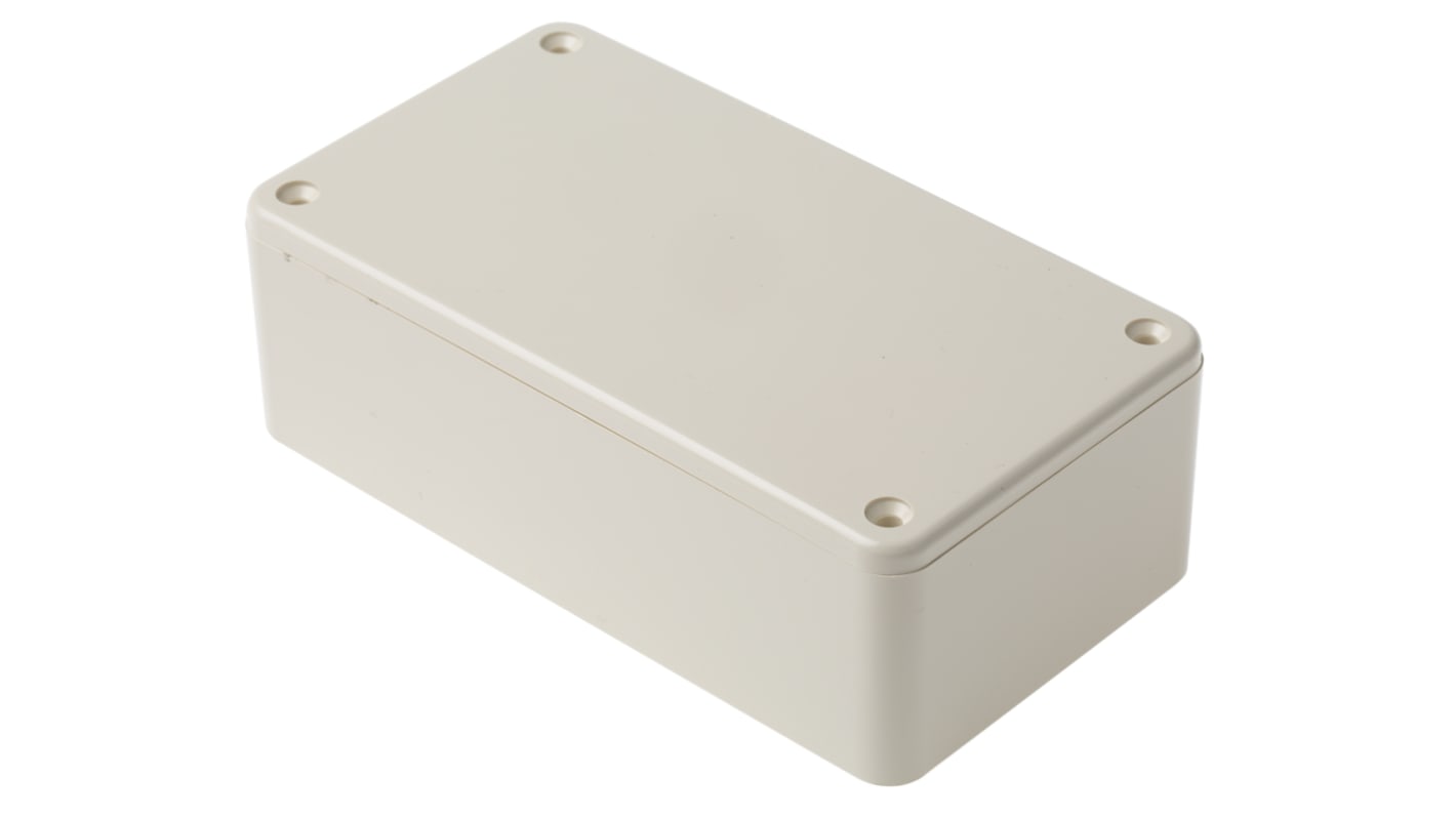 RS PRO White ABS Enclosure, White Lid, 120 x 65 x 40mm