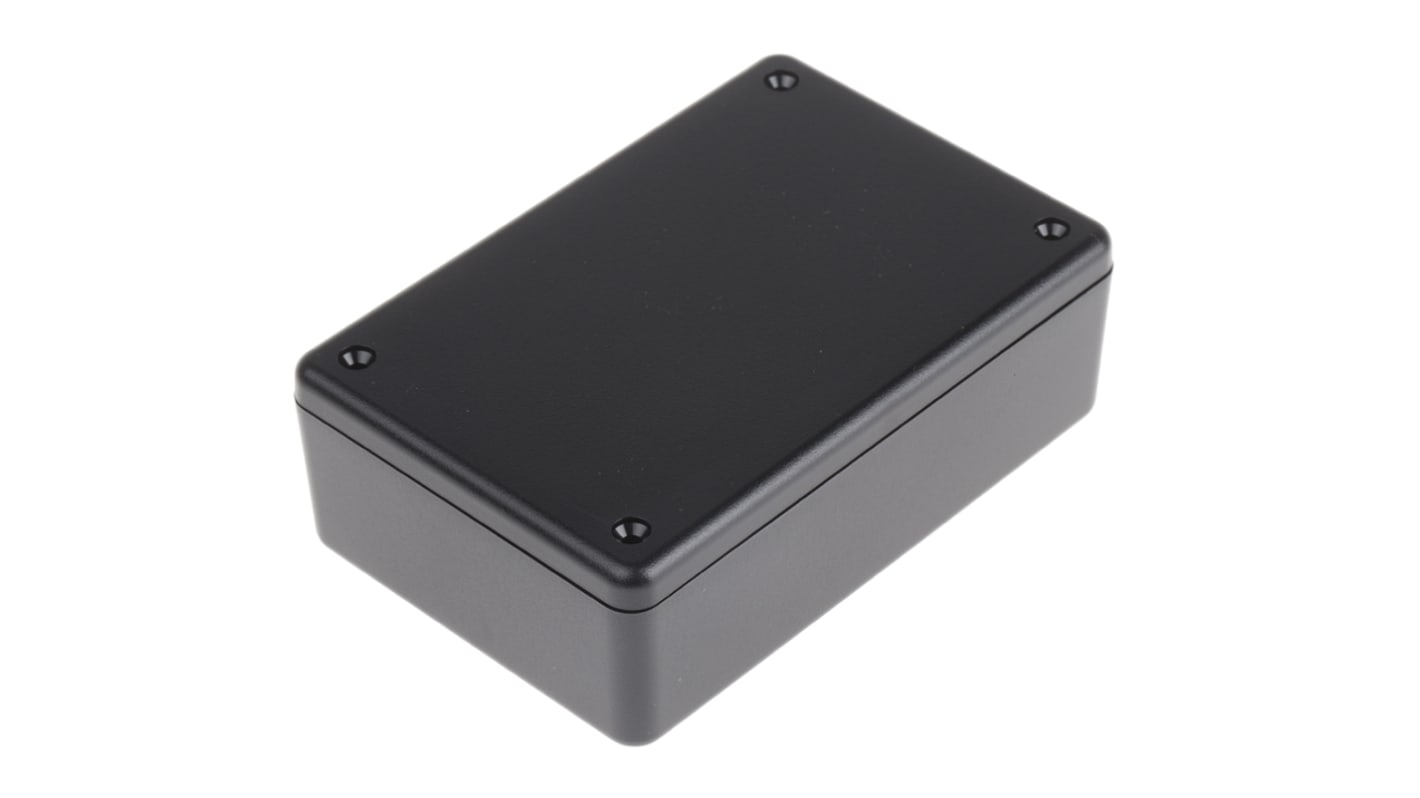 RS PRO Black ABS Enclosure, Black Lid, 105 x 70 x 35mm