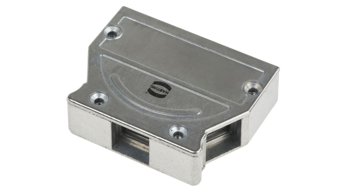 Capot Sub-D HARTING série D-Sub, InduCom, 25 contacts, Subminiature en Métal boîtier D Coudé, Droit