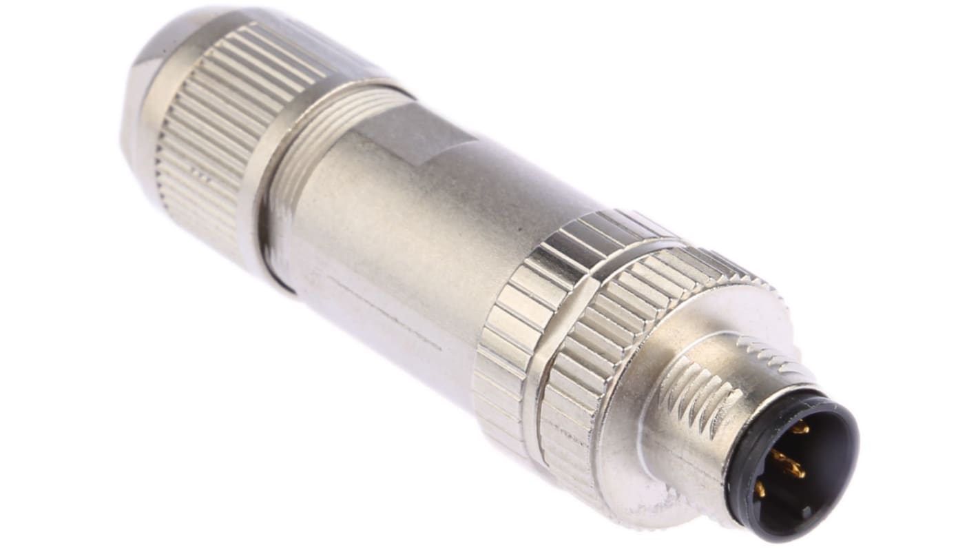 Phoenix Contact Circular Connector, 4 Contacts, Cable Mount, M12 Connector, Plug, Male, IP65, IP67, SACC Series