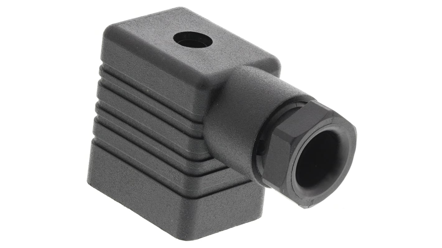 Conector de válvula DIN 43650 B Hirschmann GMN, hembra, 2P+E, 250 V ac/dc, 16ANo, prensaestopas PG9, IP65, montaje