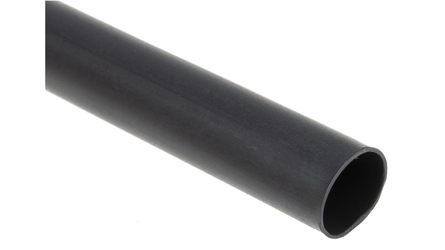 TE Connectivity Adhesive Lined Heat Shrink Tubing, Black 9mm Sleeve Dia. x 1.2m Length 3:1 Ratio, CGAT Series