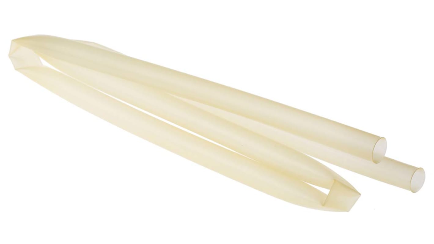 TE Connectivity Adhesive Lined Heat Shrink Tubing, Clear 12mm Sleeve Dia. x 1.2m Length 4:1 Ratio, DWTC Series