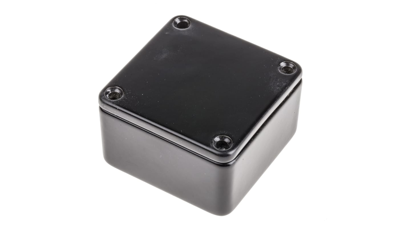 Caja RS PRO de Aluminio Presofundido Negro, 50 x 50 x 31mm, IP54, Apantallada