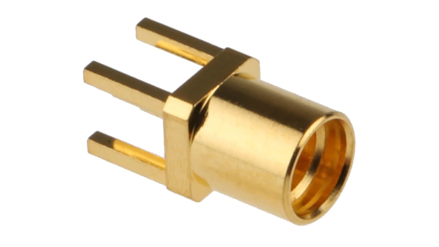 Conector coaxial Samtec MMCX-J-P-H-ST-TH1, Hembra, Recto, Impedancia 50Ω, Montaje en orificio pasante, Terminación de