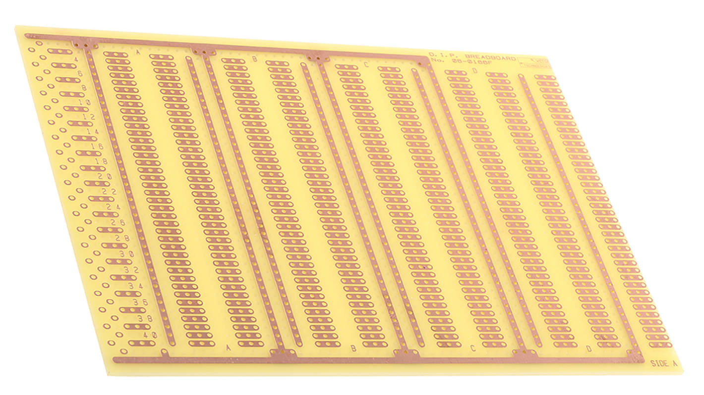 Breadboard Prototyping Board 114.3 x 156.21 x 1.6mm RS