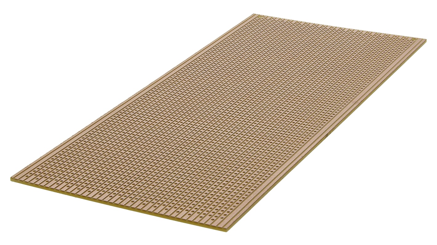 Placa de matriz, cara única, DIN 41612, FR2, diámetro 1.02mm, paso 2.54 x 2.54mm, 220 x 100mm