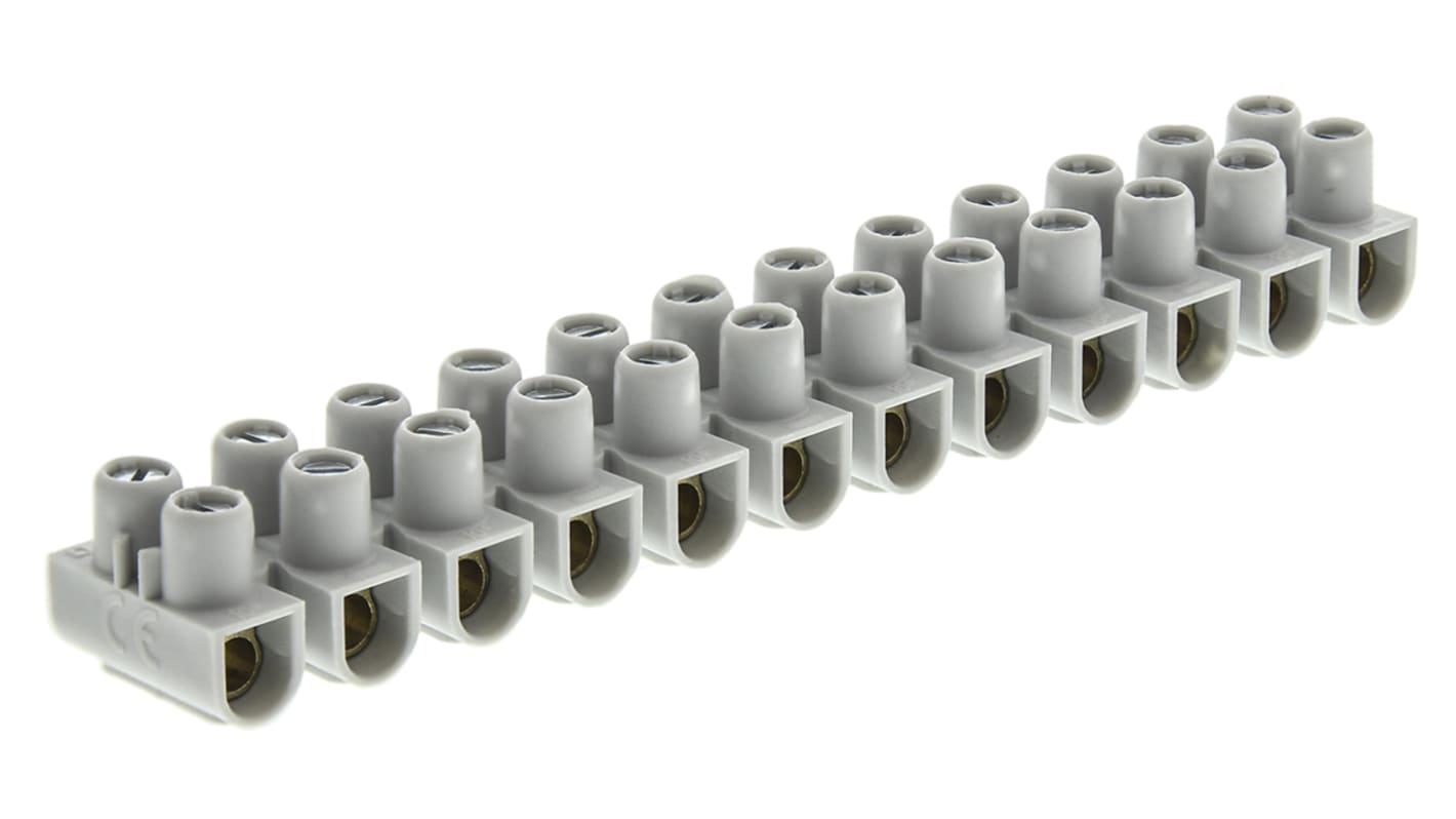 Legrand Non-Fused Terminal Block, 12-Way, 32A, 10 mm² Wire, Screw Down Termination