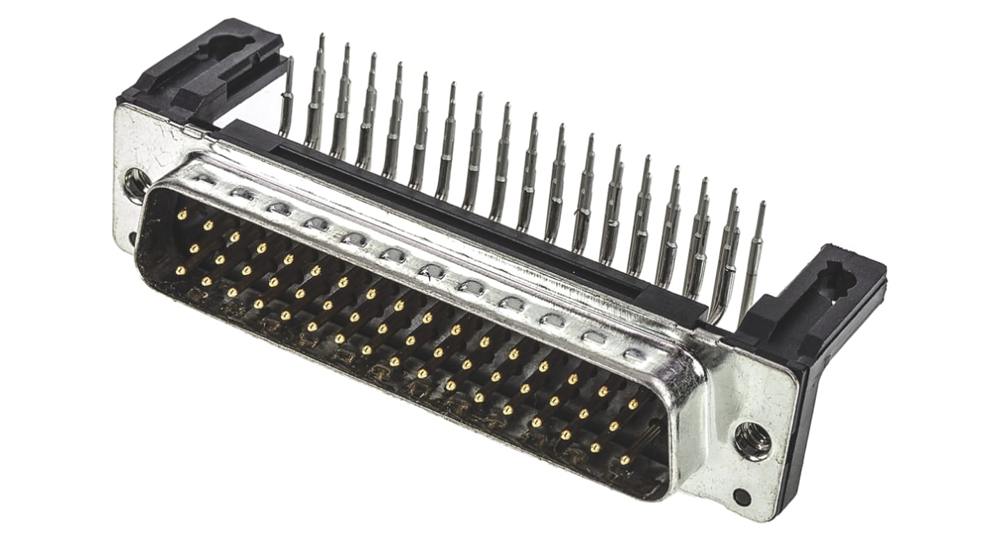 09665227801 Harting DSub Standard 50 Way Right Angle Through Hole Dsub Connector Plug, 2