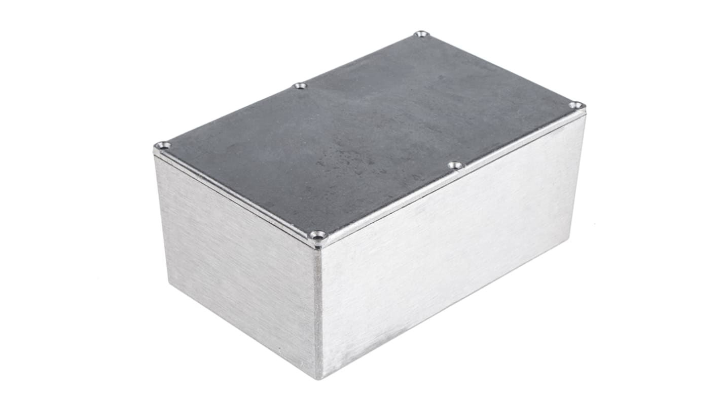 Caja RS PRO de Aluminio Presofundido Plateado, 187 x 119 x 84mm, IP54, Apantallada