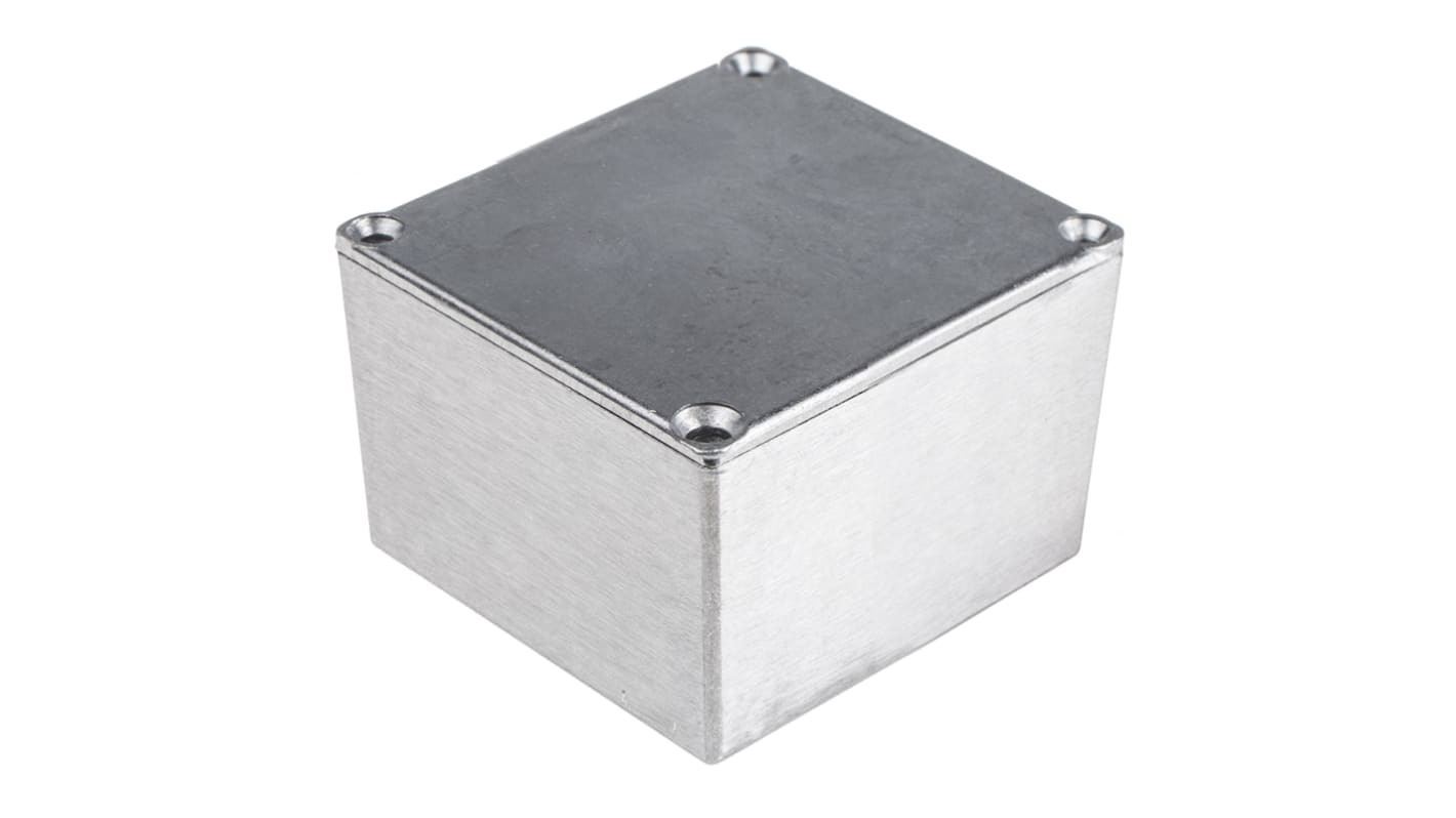 Caja RS PRO de Aleación de aluminio Plateado, 64 x 58 x 35.1mm, IP65, Apantallada