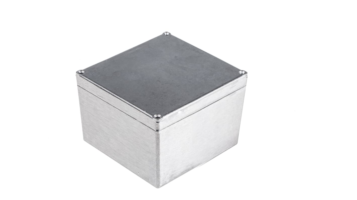 Caja RS PRO de Aleación de aluminio Plateado, 158.5 x 158.5 x 101.5mm, IP65, Apantallada