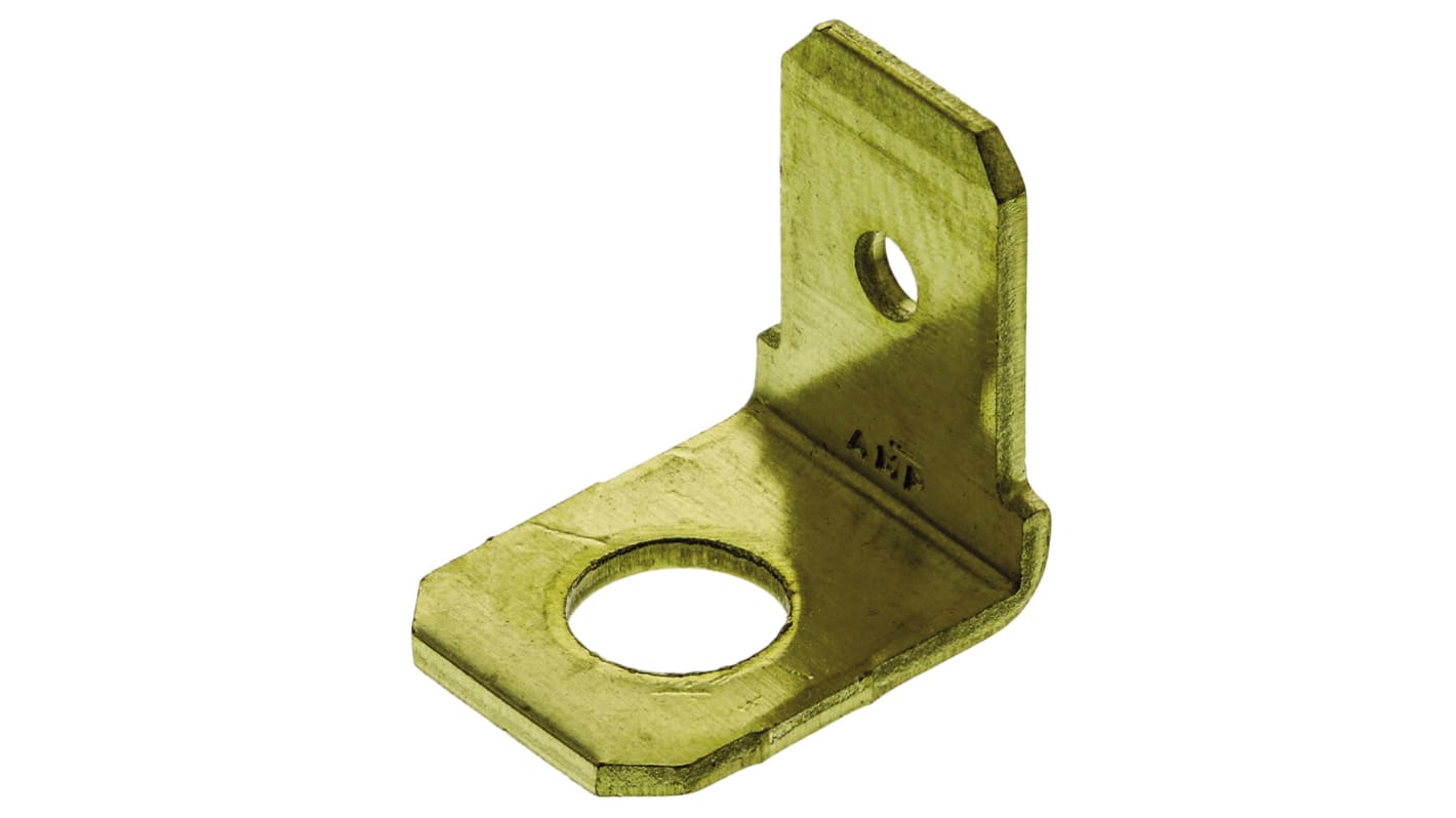 TE Connectivity FASTON .250 Uninsulated Male Spade Connector, PCB Tab, 6.35 x 0.81mm Tab Size