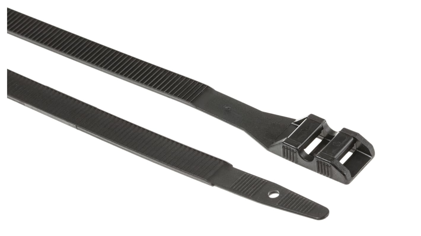 SES Sterling Cable Tie, 265mm x 9 mm, Black PA 12, Pk-100