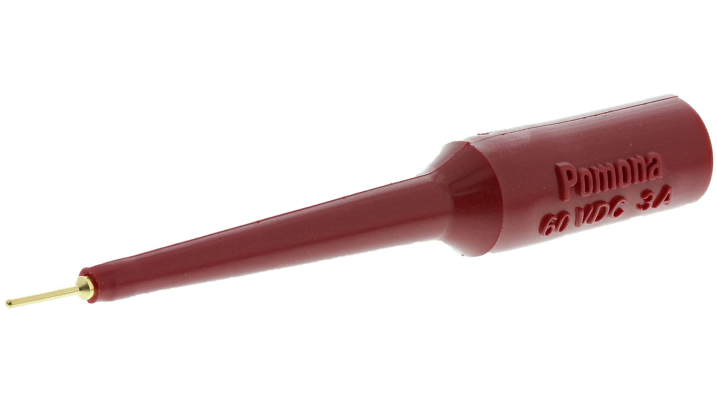 Adattatore connettore di test Maschio Fluke, contatti in Ottone, col. Rosso