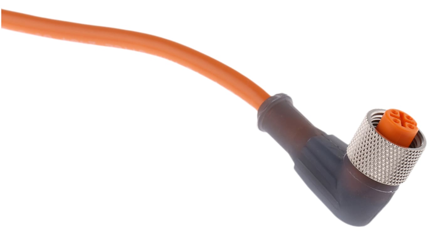 Lumberg Automation Right Angle Female 4 way M12 to Unterminated Sensor Actuator Cable, 2m