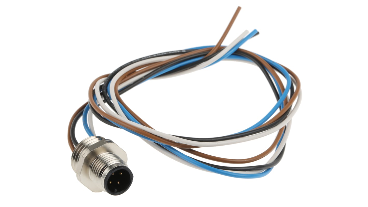 Lumberg Automation Straight Male 4 way M12 to Unterminated Sensor Actuator Cable, 200mm