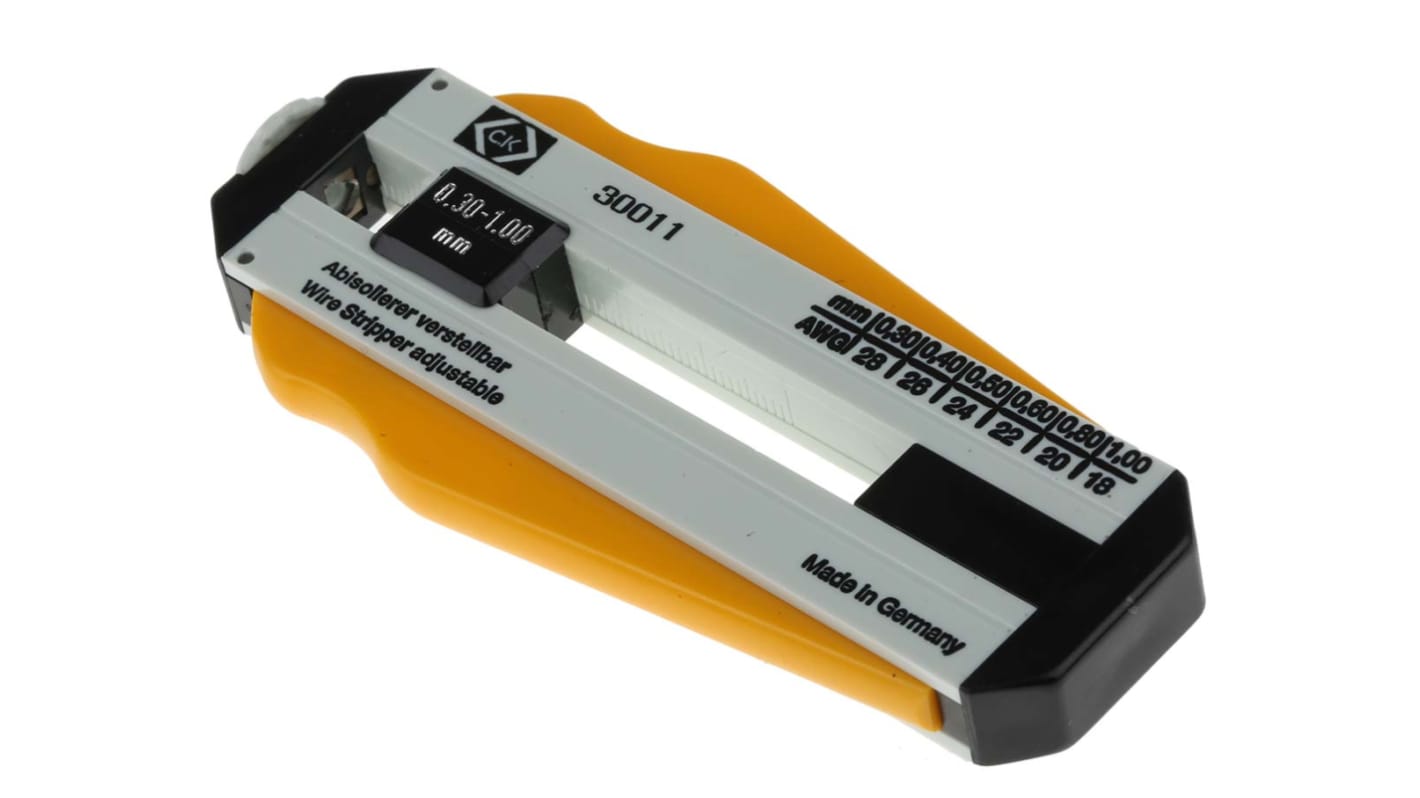 CK Wire Stripper, 0.3mm Min, 1.0mm Max, 98 mm Overall