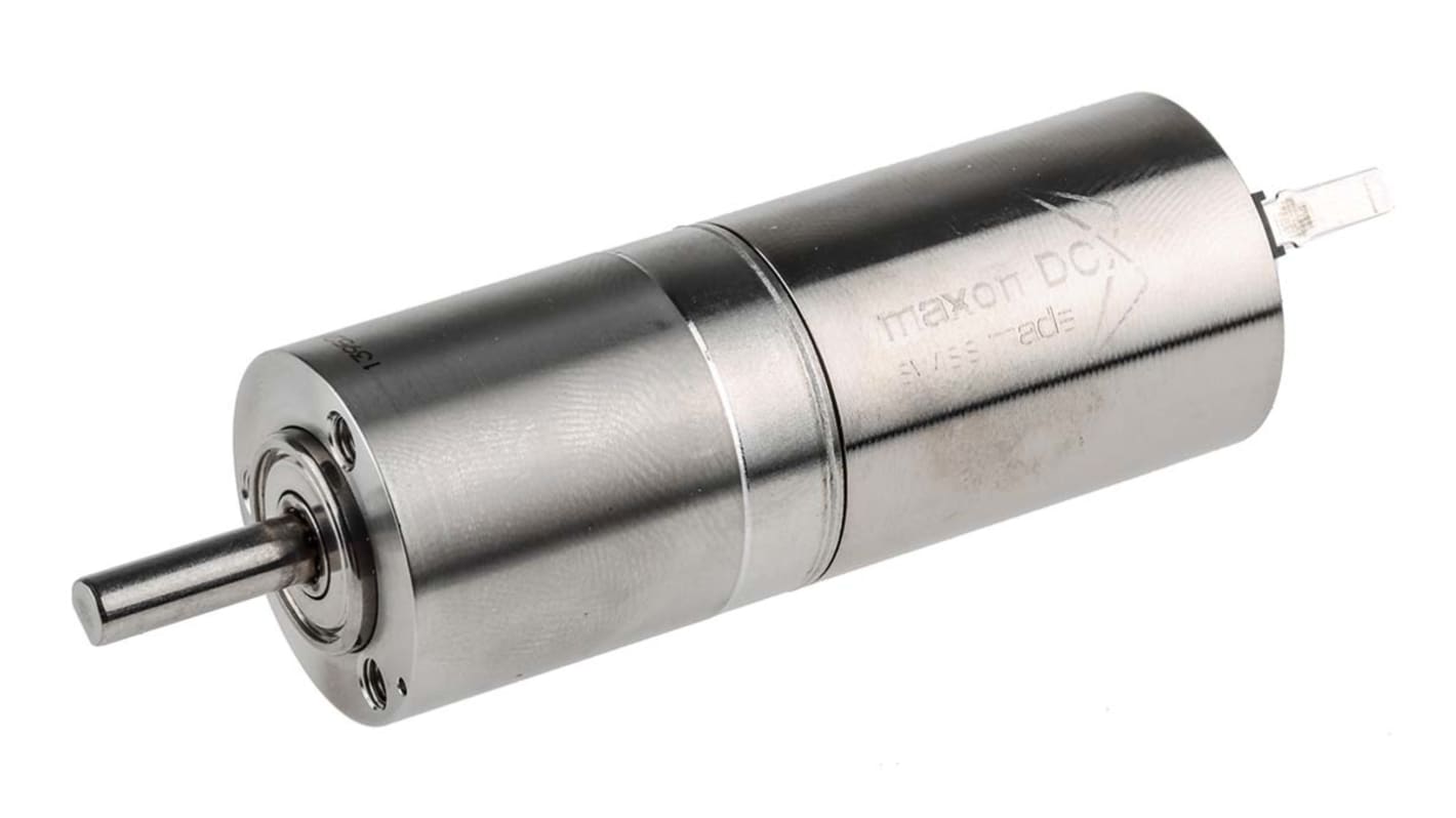 Maxon Brushed Geared DC Geared Motor, 22.7 W, 12 V dc, 90 Ncm, 476 rpm, 4mm Shaft Diameter