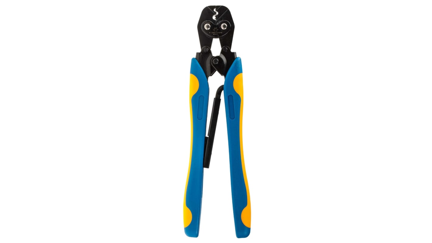 TE Connectivity CERTI-CRIMP Hand Ratcheting Crimp Tool for PIDG Splices, PIDG Terminals, Plasti-Grip Terminals, 0.12