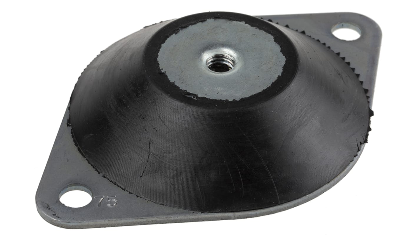 RS PRO Round M10 Anti Vibration Mount with 0 Compression Load RS