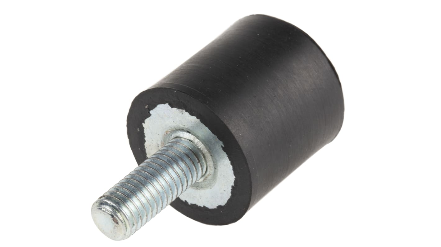 RS PRO M8 Anti Vibration Mount, Male to Female Bobbin with 59.2kg