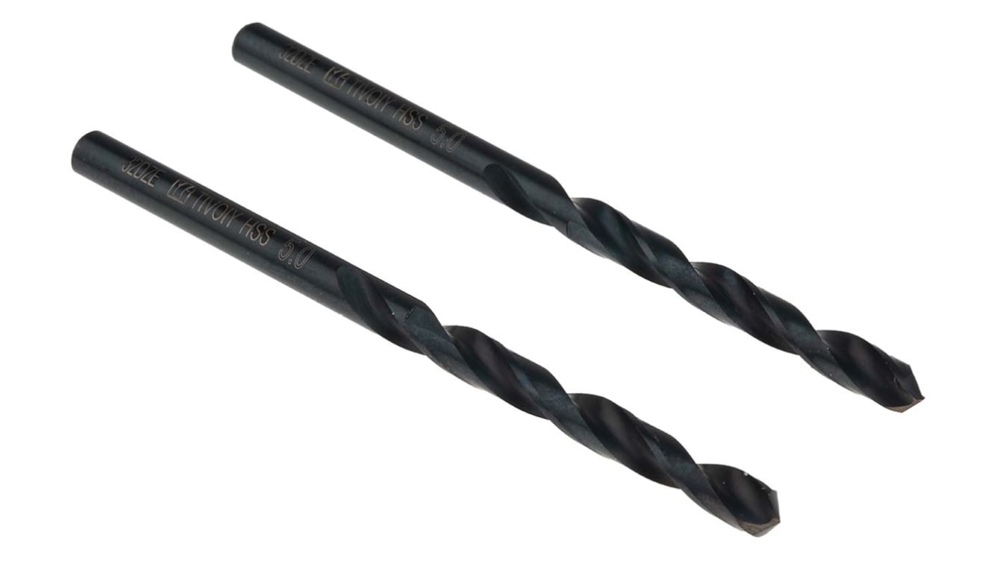 Tivoly HSS Twist Drill Bit, 5mm Diameter