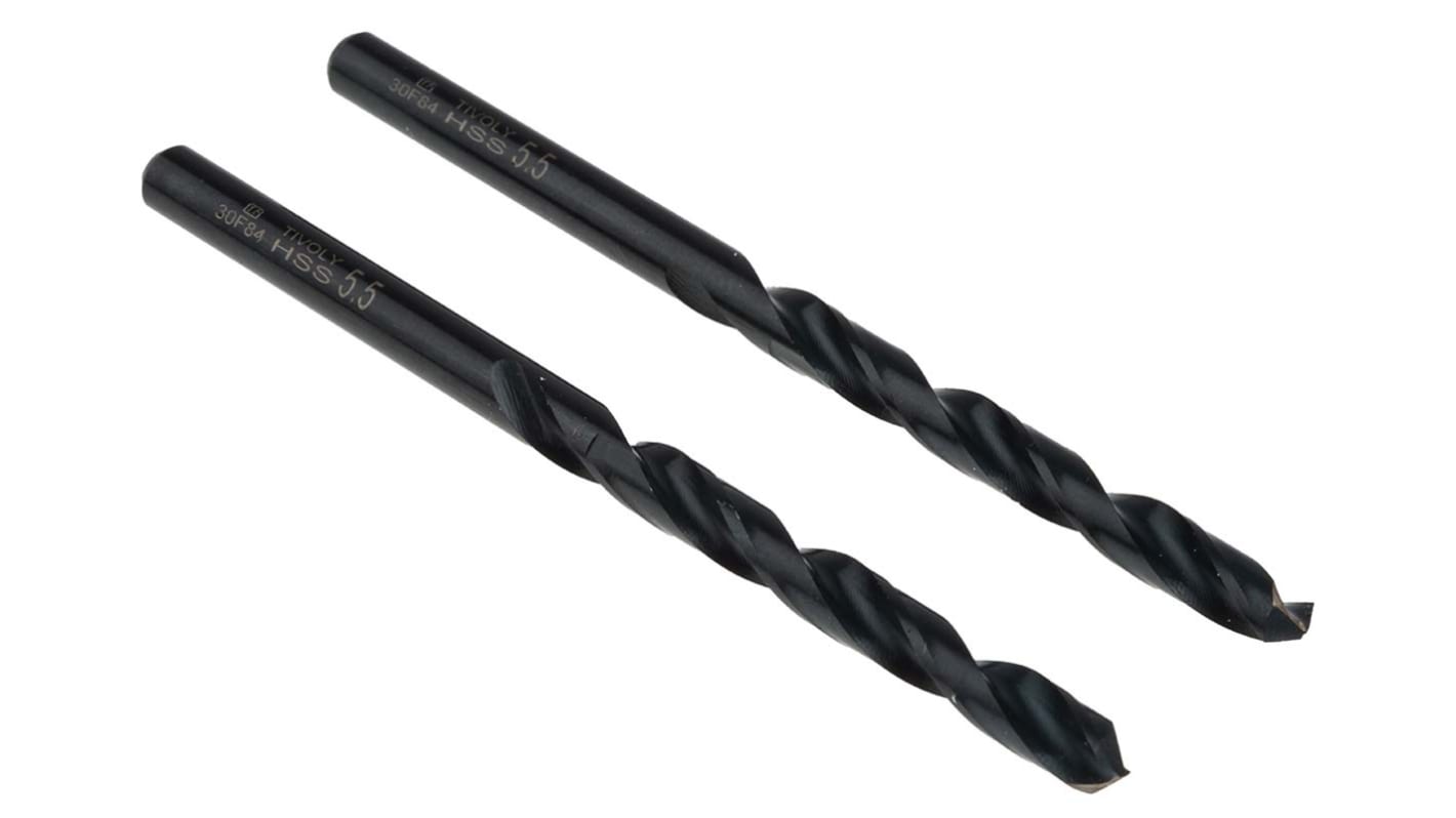 Tivoly HSS Twist Drill Bit, 5.5mm Diameter