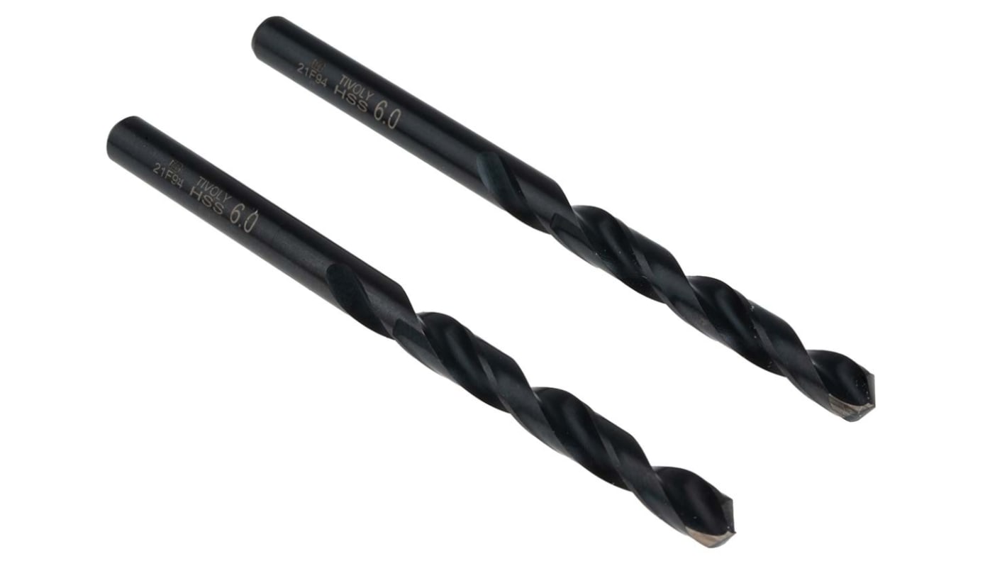 11405720600 Tivoly HSS Twist Drill Bit, 6mm Diameter RS