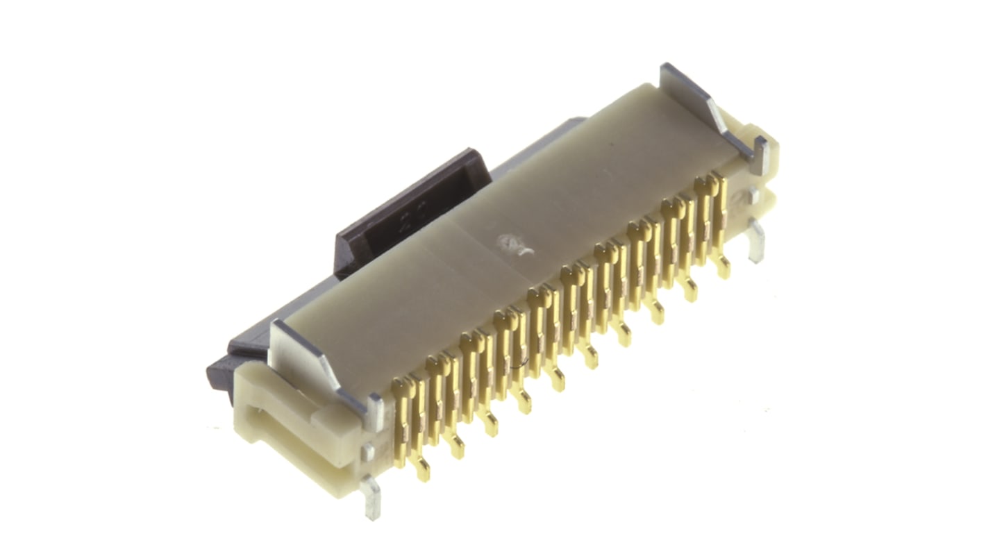 Hirose, DX Male 28 Pin Right Angle Through Hole SCSI Connector 1.27mm Pitch, Plug In, Quick Latch