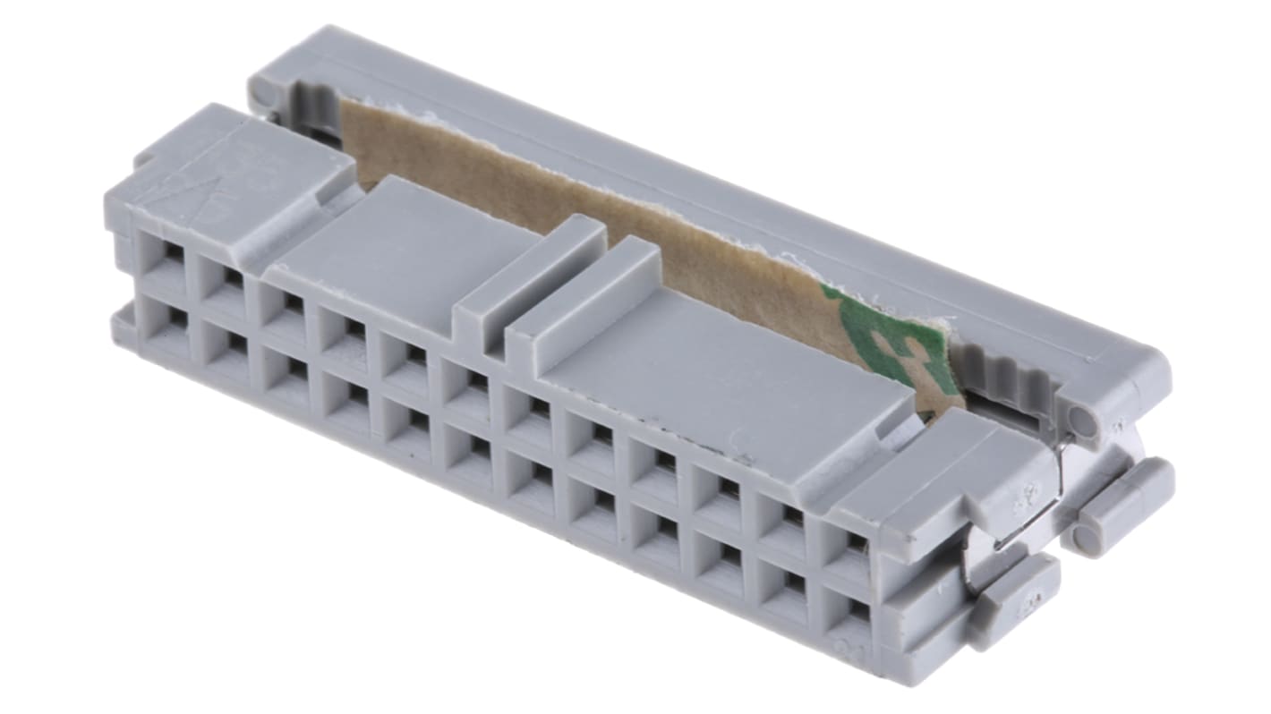 Conector IDC hembra 3M serie 3000 de 24 vías, paso 2.54mm, 2 filas, Montaje de Cable