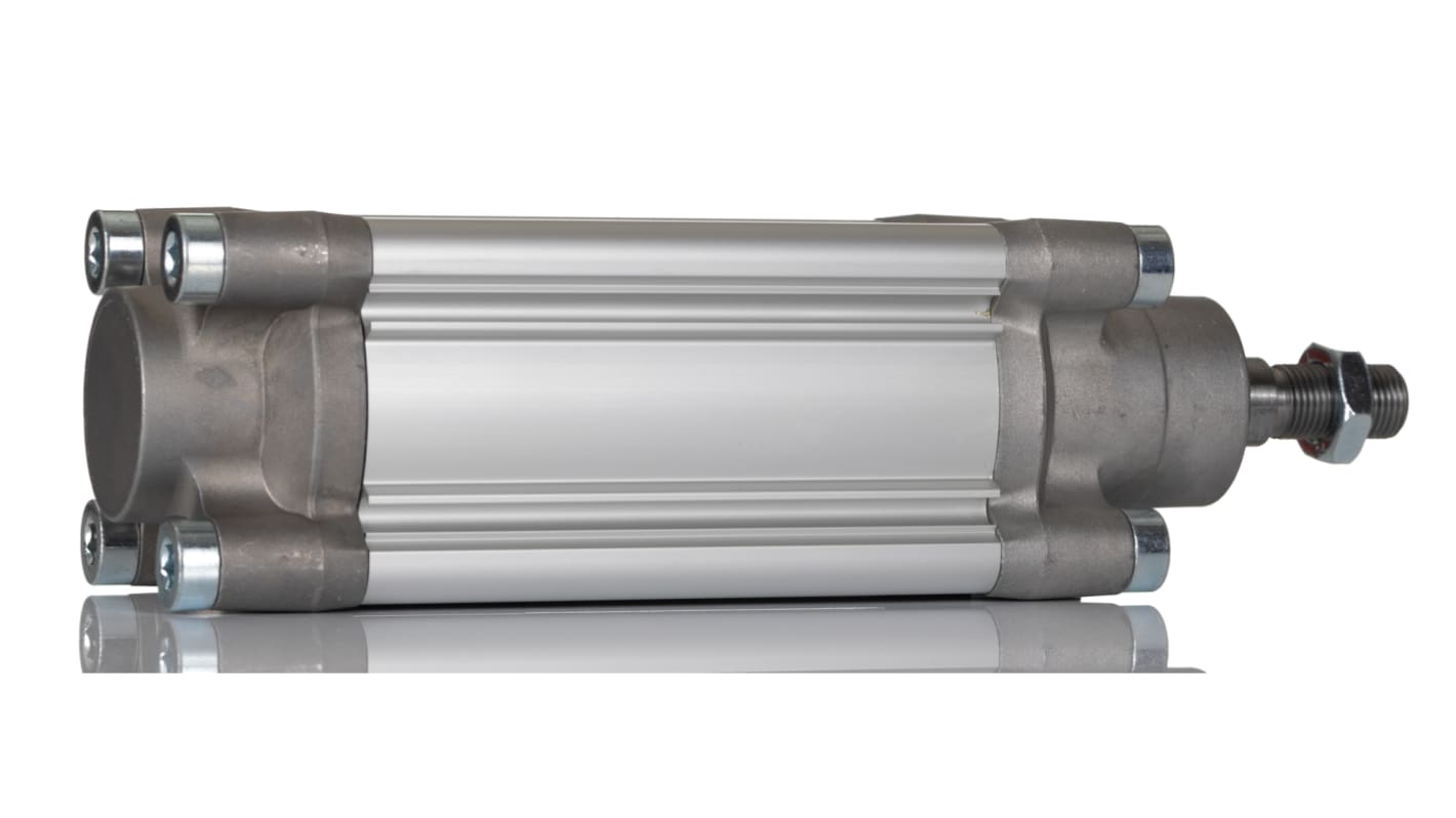 Norgren Pneumatic Piston Rod Cylinder - PRA/802063/M/160, 63mm Bore, 160mm Stroke, PRA/802000/M Series, Double Acting
