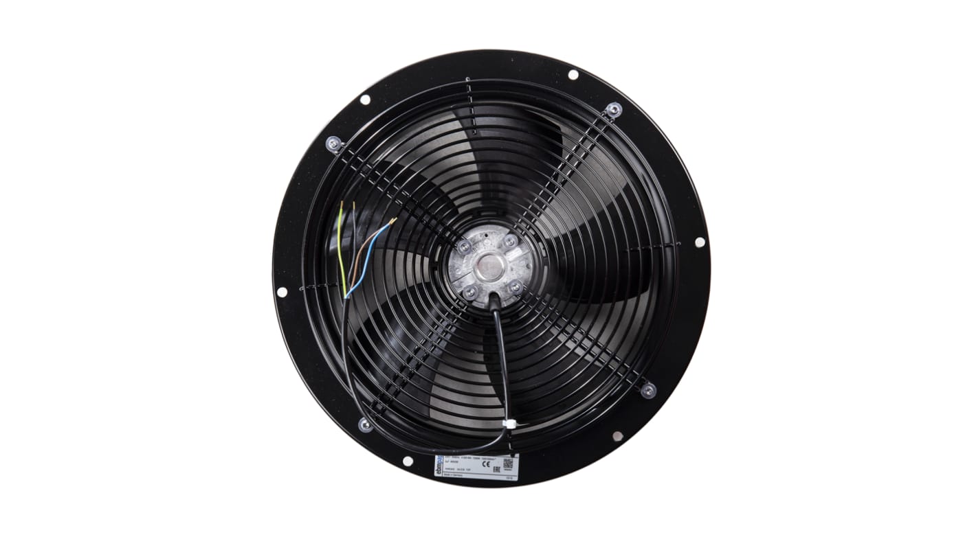 Ventilateur axial S ebm-papst 230 V c.a., 2072.8m³/h, 300 x 110mm, 90W, Dia. 300mm