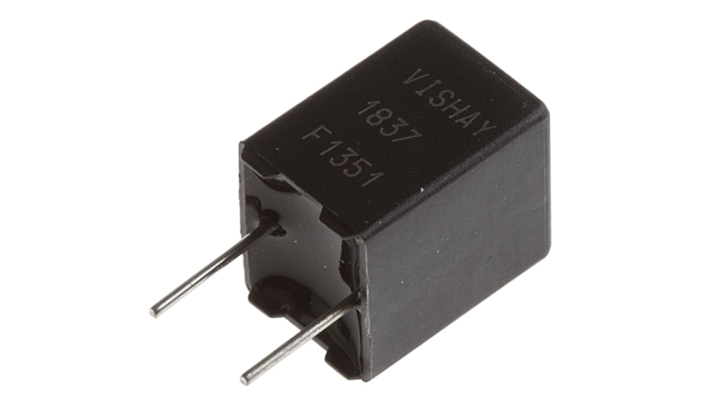 Vishay 100nF Polypropylene Capacitor PP 63 V ac, 100 V dc ±1% Tolerance Through Hole MKP 1837 Series