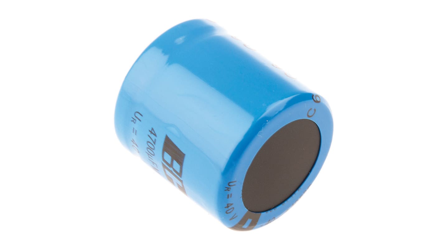 Vishay 4700μF Aluminium Electrolytic Capacitor 40V dc, Snap-In - MAL205857472E3