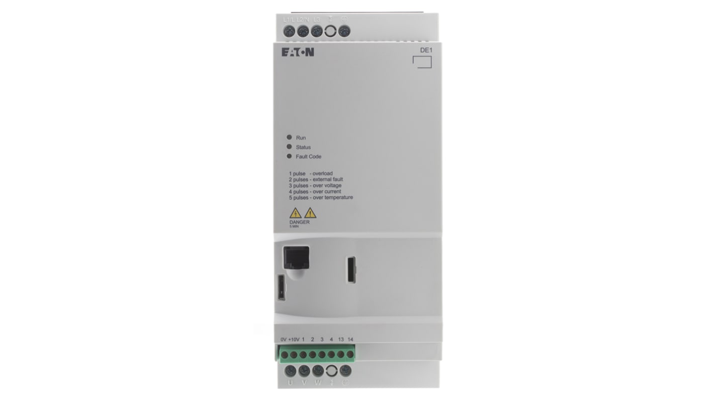 Eaton Variable Speed Starter, 7.5 kW, 3 Phase, 480 V ac, 16 A, Series