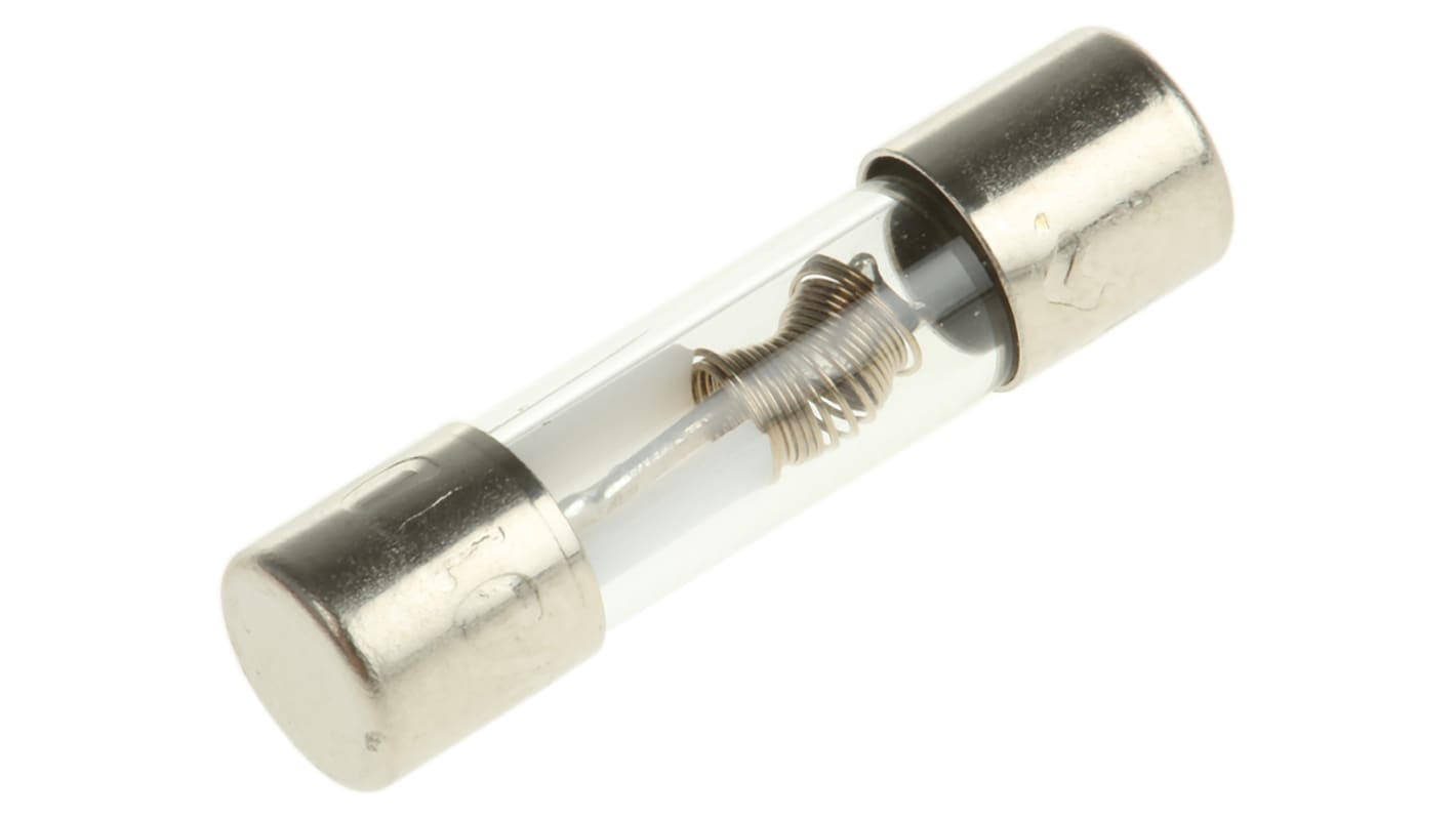 Schurter 6.3A Slow-Blow Glass Cartridge Fuse, 5 x 20mm