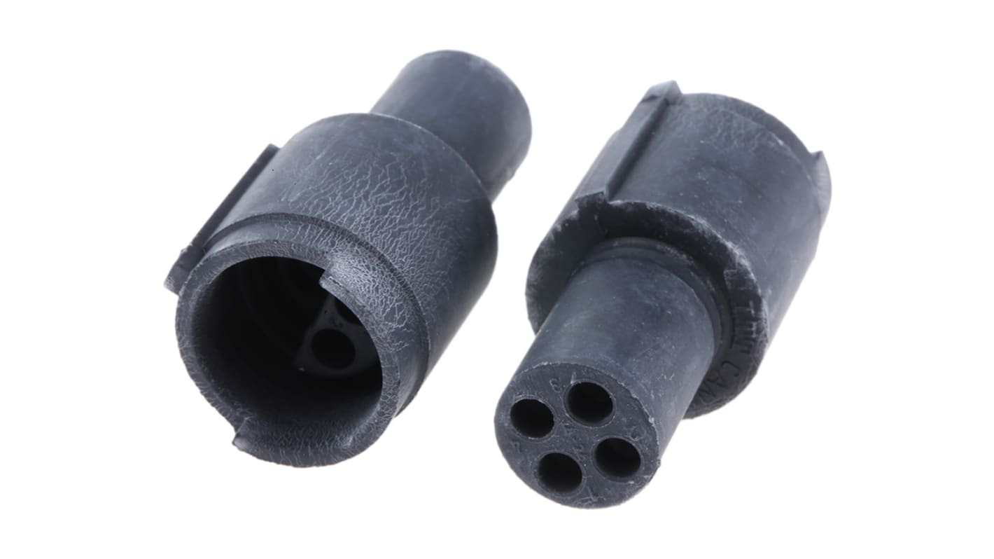 Conector circular ITT Cannon hembra serie Sure Seal de 4 vías macho, montaje aéreo, IP67