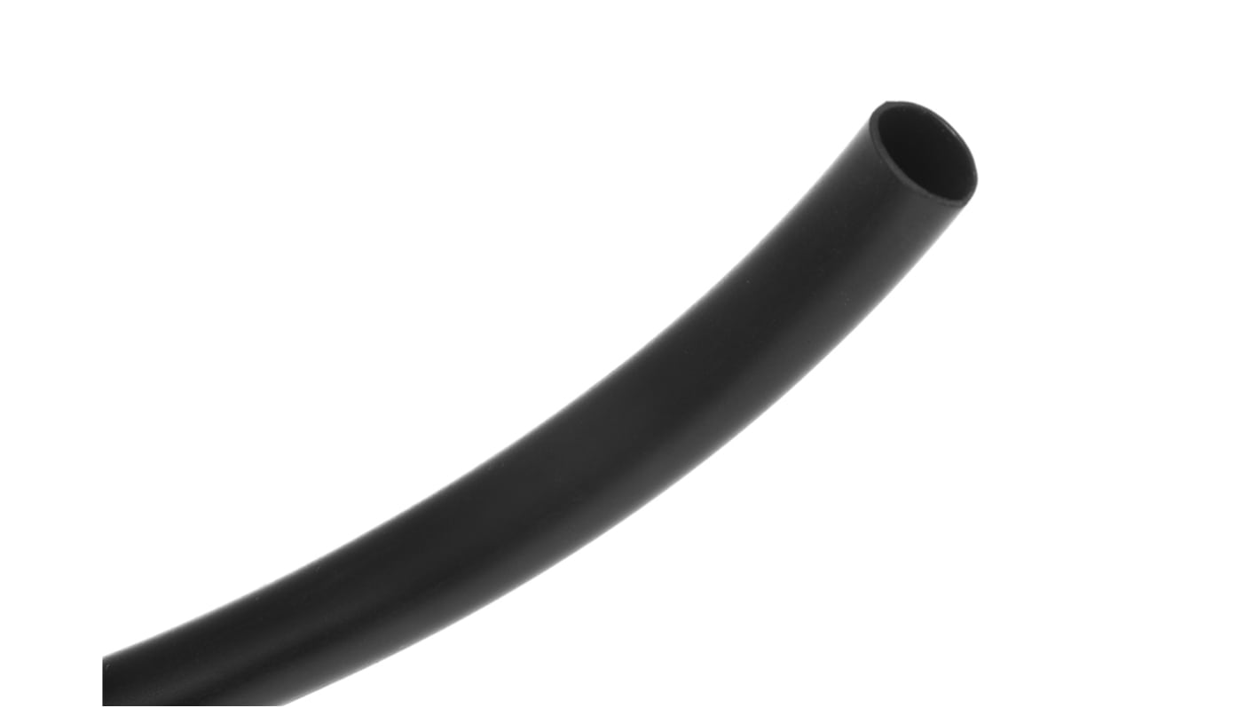 Alpha Wire PVC Black Cable Sleeve, 9.53mm Diameter, 30m Length