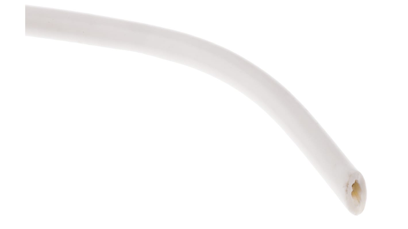 Alpha Wire Einzeladerleitung 0.35 mm², 22 AWG 30m Weiß PVC isoliert Ø 1.57mm 7/0,25 mm Litzen UL1007