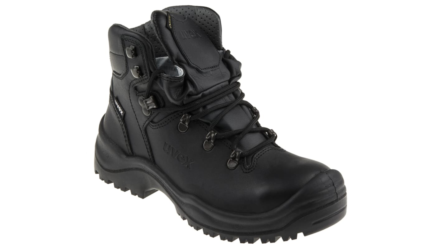 Uvex Quatro GTX Black Steel Toe Capped Men's Safety Boots, EU 43