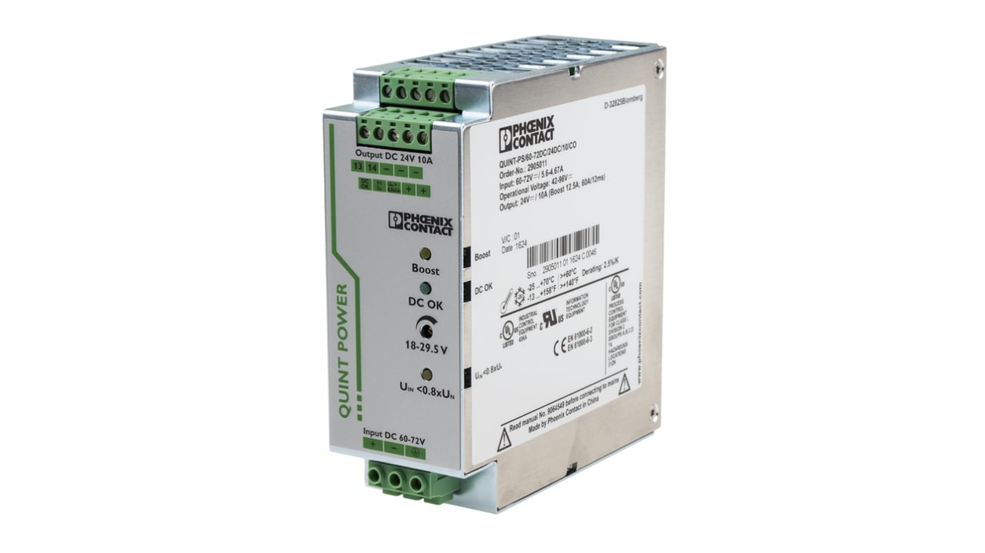 Convertidor dc-dc 240W, Salida 24V dc, 10A