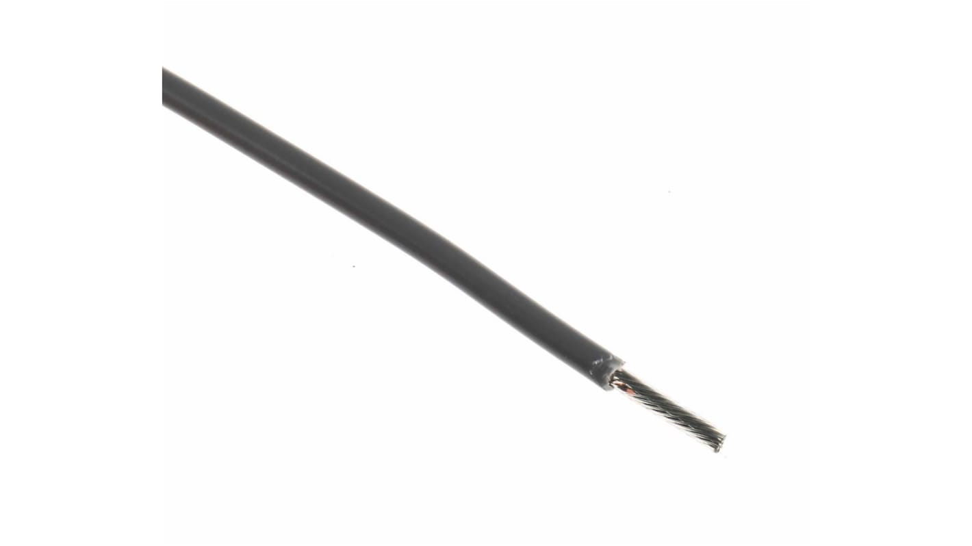 Alpha Wire Einzeladerleitung 1.32 mm², 16 AWG 305m Grau PVC isoliert Ø 2.34mm 26/0,25 mm Litzen UL1007
