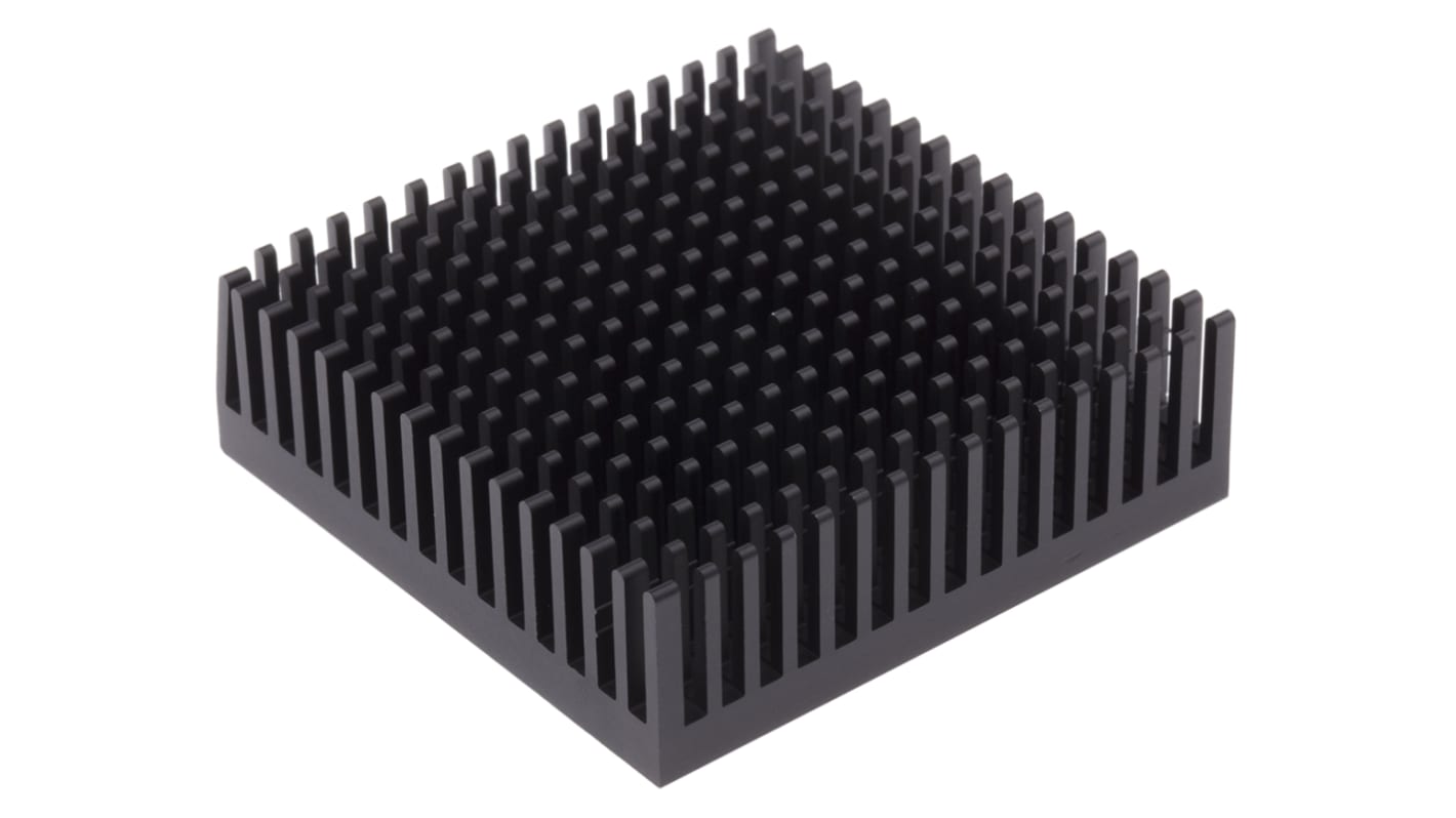 Heatsink, Universal Square Alu, 7K/W, 53.3 x 53.3 x 16.5mm, Adhesive Foil, Conductive Foil