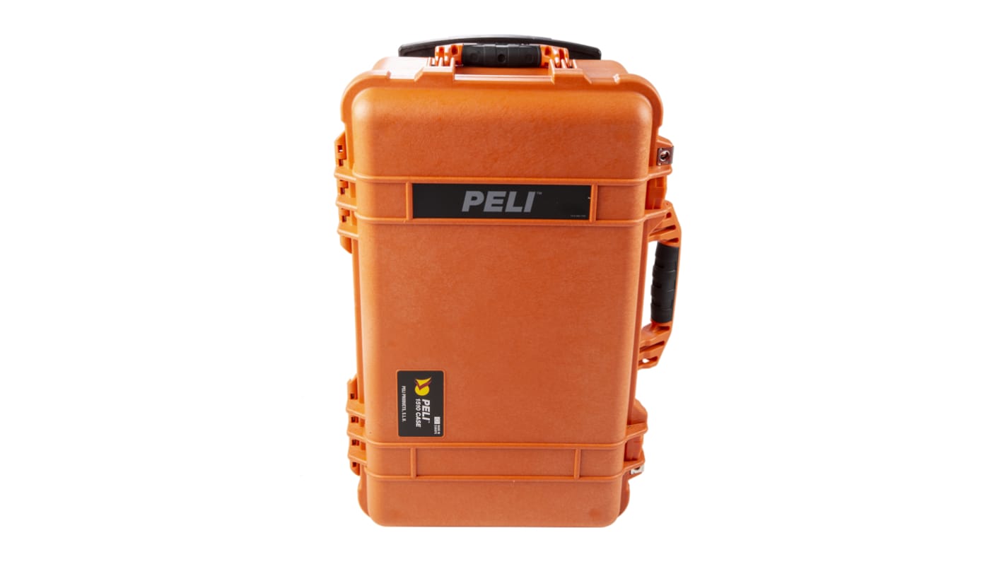 Peli 1510 Polymer Transportkoffer Orange, auf Rädern, Außenmaße 559 x 351 x 229mm / Innen 501 x 279 x 193mm