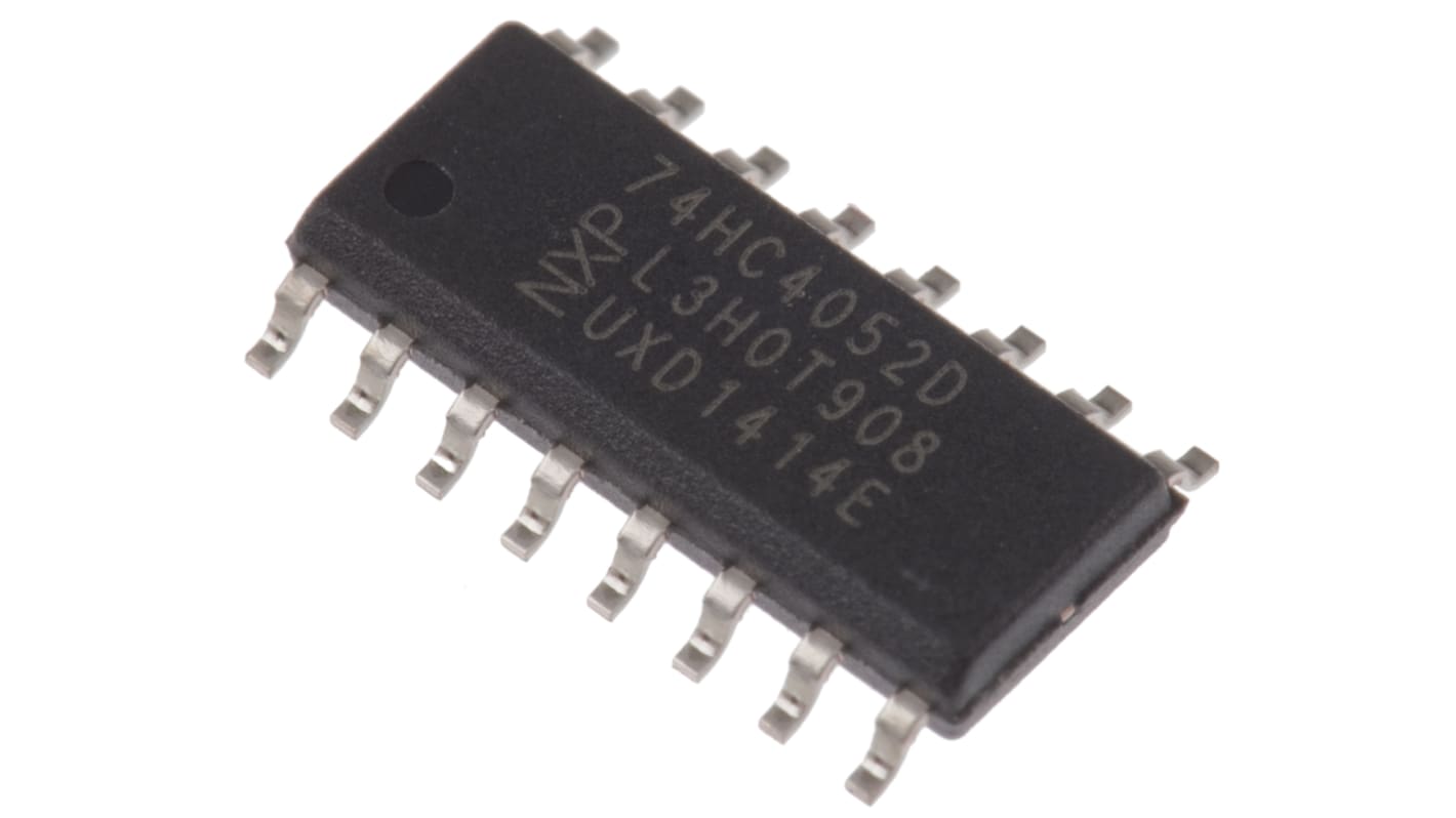 Nexperia Multiplexer/Demultiplexer, 16-Pin, SOIC, 5 V- einzeln, ±2.5V- bipolar