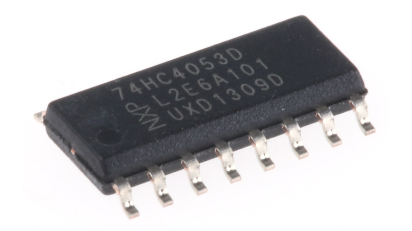 Nexperia 74HC4053D,652 Multiplexer/Demultiplexer Triple 2:1 5 V, 16-Pin SOIC