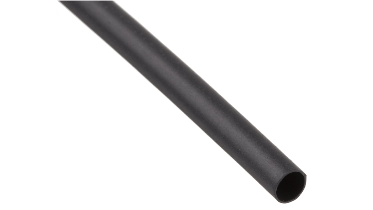 TE Connectivity Heat Shrink Tubing, Black 3.2mm Sleeve Dia. x 1.2m Length 2:1 Ratio, CGPT Series