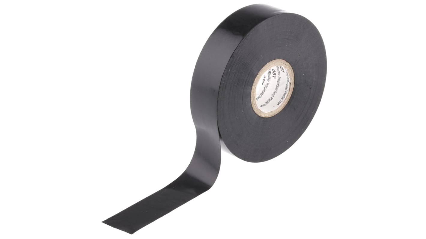 3M Scotch Super 88 Isolierband, PVC Schwarz, 0.22mm x 19mm x 13m, -18°C bis +105°C