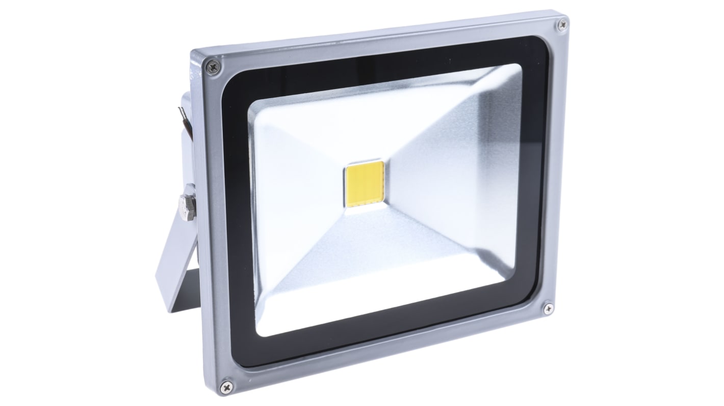 RS PRO, Reflektor, 1 LED 3000 → 3200K, 30 W, 2550 → 2850 lm, IP65, 85 → 265 V AC 50000h